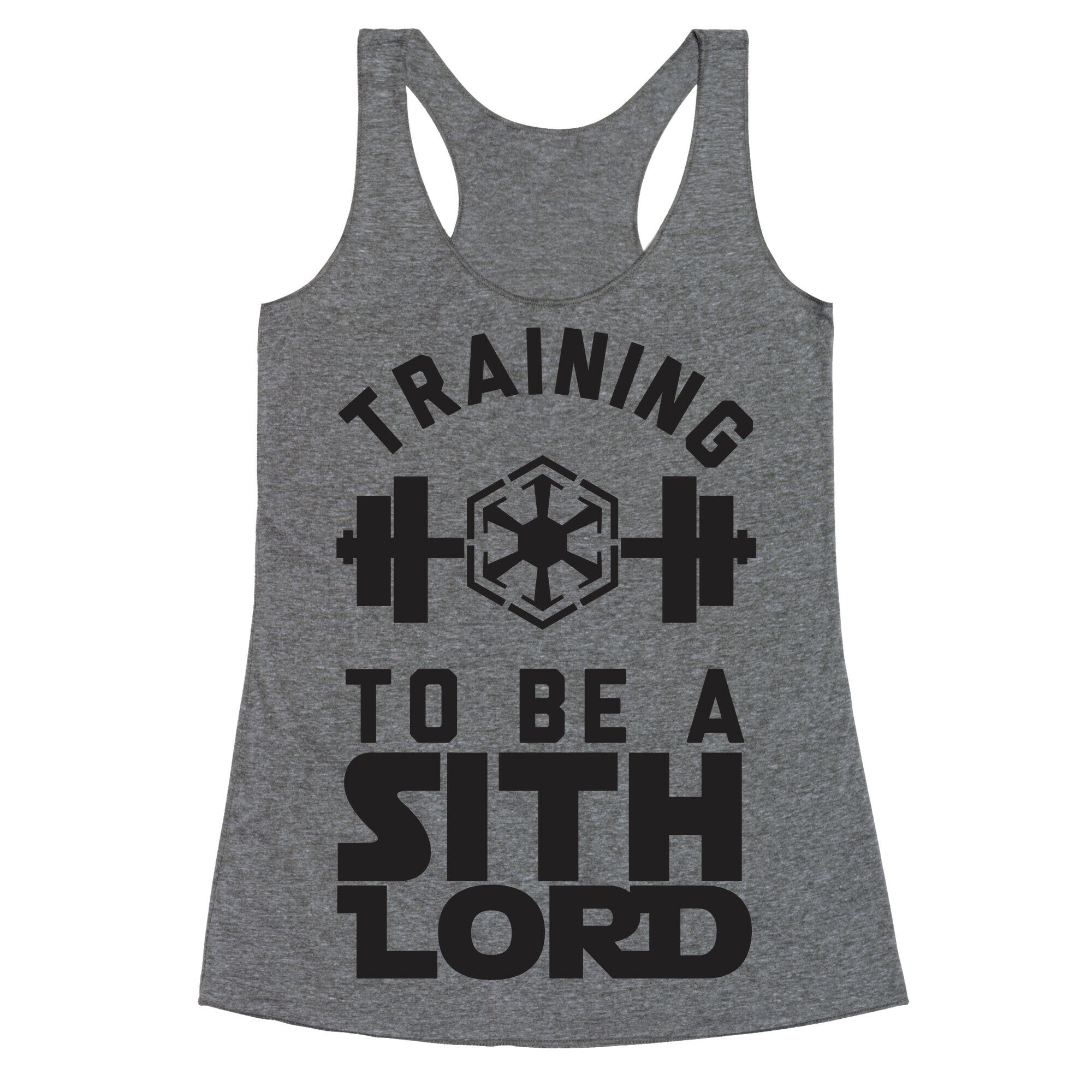 Training To Be A Sith Lord Racerback Tank